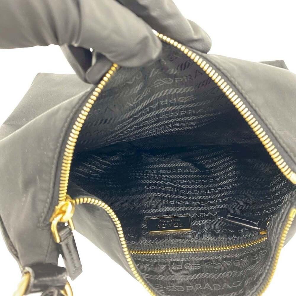 PRADA Black Leather Shoulder Bag - Picture 9 of 10